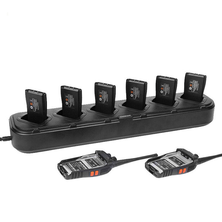 6 Slot Walkie Talkie Charger Two Way Ham Radio Charging Cradle for 888S 666S 777S Image 3