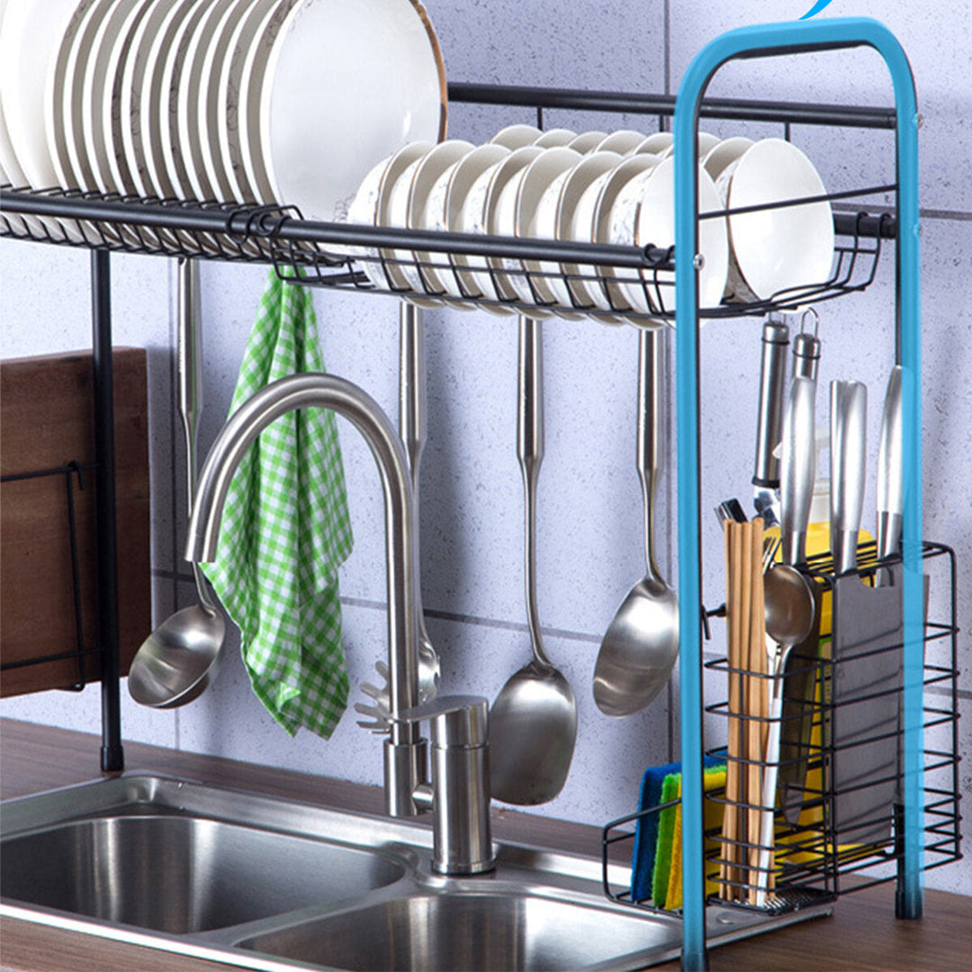 60,70,80,90cm 304 Stainless Steel Single Layer Rack Shelf Storage for Kitchen Dishes Arrangement Image 4