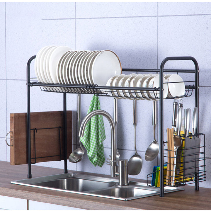 60,70,80,90cm 304 Stainless Steel Single Layer Rack Shelf Storage for Kitchen Dishes Arrangement Image 7