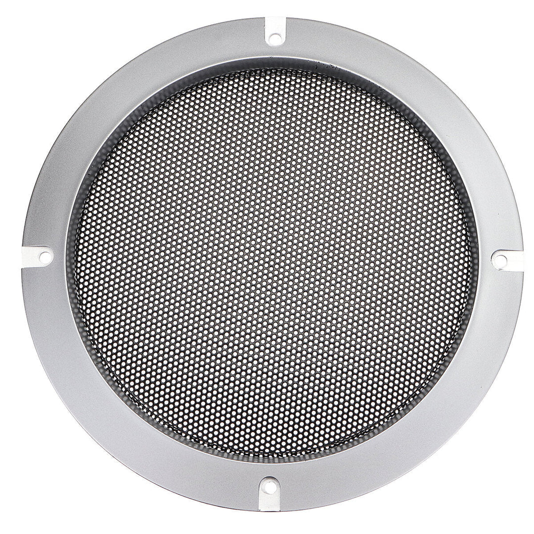 6.5 Inch Speaker Cover Decorative Circle Metal Mesh Grille Black Gold Decor Image 4