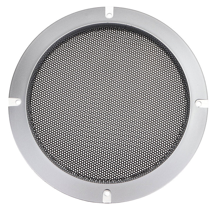 6.5 Inch Speaker Cover Decorative Circle Metal Mesh Grille Black Gold Decor Image 1