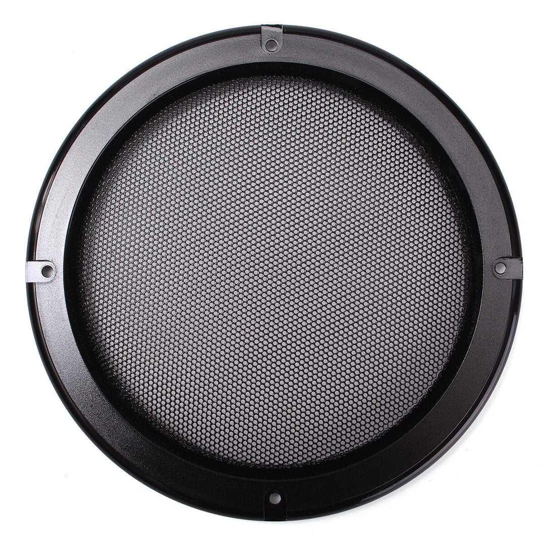 6.5 Inch Speaker Cover Decorative Circle Metal Mesh Grille Black Gold Decor Image 4