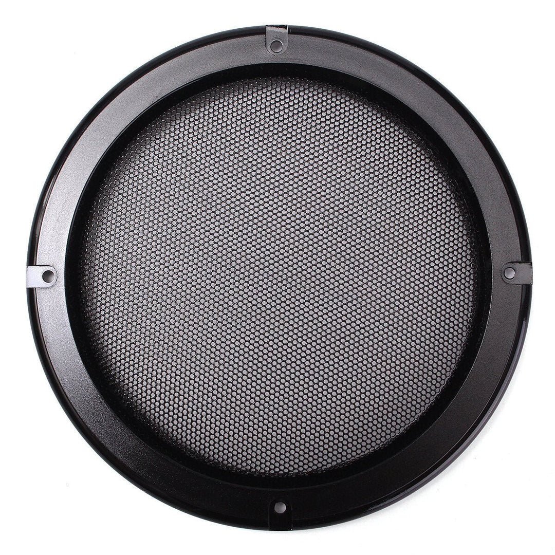 6.5 Inch Speaker Cover Decorative Circle Metal Mesh Grille Black Gold Decor Image 1