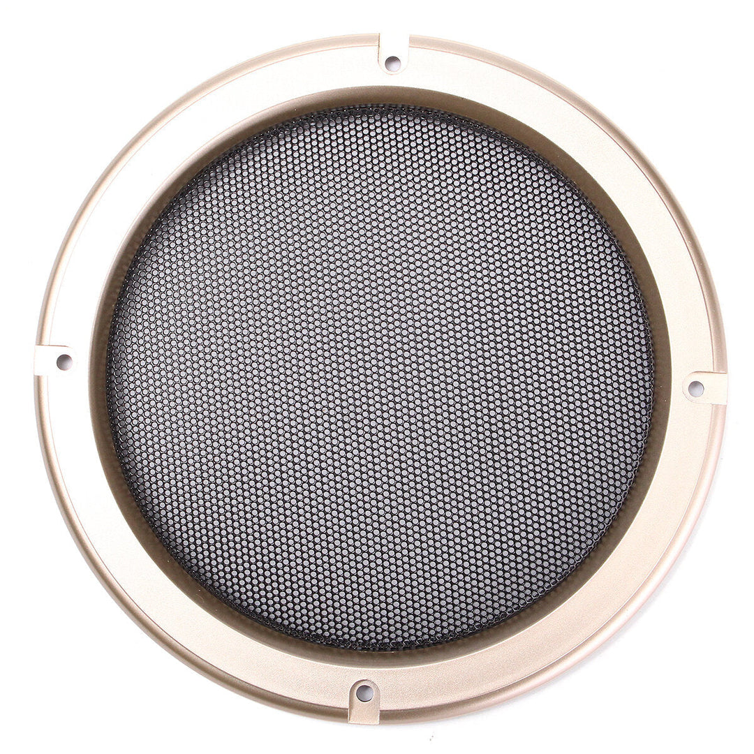 6.5 Inch Speaker Cover Decorative Circle Metal Mesh Grille Black Gold Decor Image 6