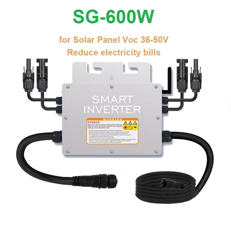 600/700/800/1000W Micro Solar Panel Smart Inverter Pure Sine Wave Home Inverter MPPT On Grid Tie Inversor Ip65 for 110V Image 2