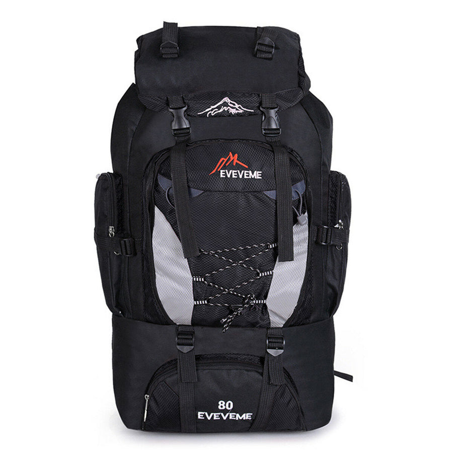 80L Waterproof Tactical Bag Backpack Outdoor Camping Traveling Rucksack Luggage Bag Image 1