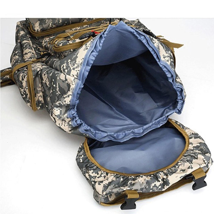 80L Tactical Bag Outdoor Traveling Camping Hiking Military Rucksacks Backpack Camouflage Bag Image 4