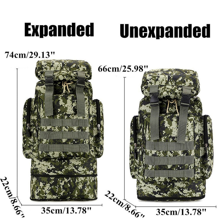 80L Multi-Color Large Capacity Waterproof Tactical Backpack Outdoor Travel Hiking Camping Bag Image 11