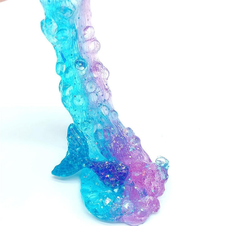 60ML Fishtail Slime Toy For Children Crystal Decompression Mud DIY Gift Stress Reliever Image 3