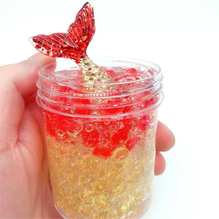 60ML Fishtail Slime Toy For Children Crystal Decompression Mud DIY Gift Stress Reliever Image 1