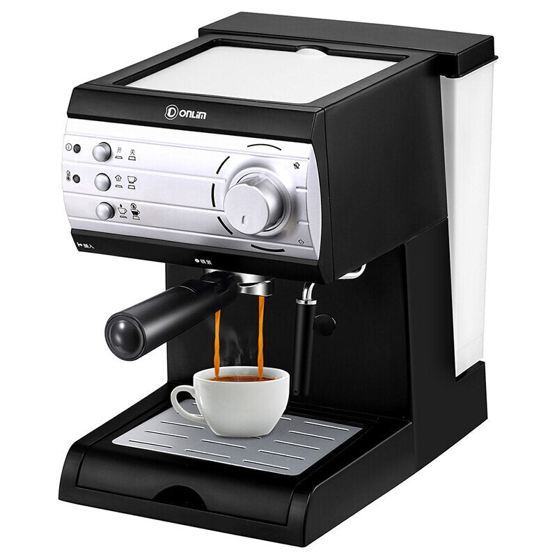 850W Full Semi-automatic Coffee Machine Steam Milk Foam Instant Home Commercial Image 1