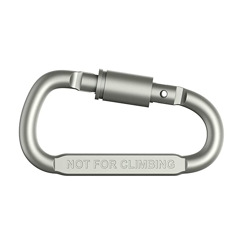 6PCS EDC Gadgets 8cm With Lock D Type Carabiner Fast Hanging Nut Buckle Hanging Buckle Aluminum Alloy Backpack Buckle Image 2