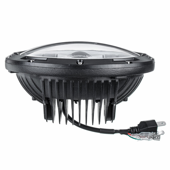7"inch Waterproof Motorcycle Headlight Round LED Projector Image 6