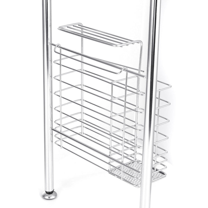 64,74,84cm Double Layer Stainless Steel Rack Shelf Storage for Kitchen Dishes Arrangement Image 6