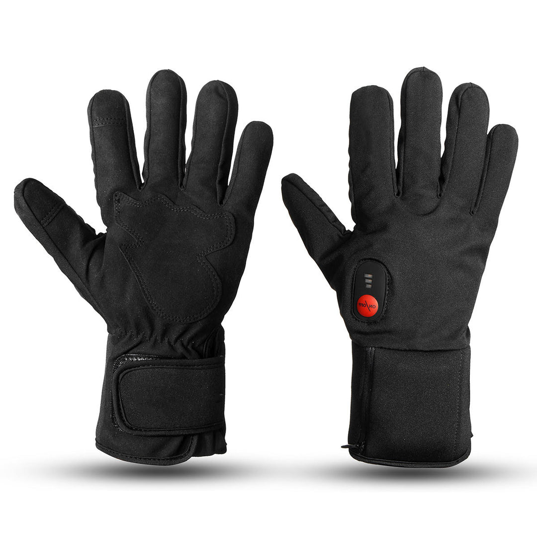 7.4V 2200mah Electric Heated Gloves Motorcycle Winter Warmer Outdoor Skiing 3-Speed Temperature Adjustment Image 3
