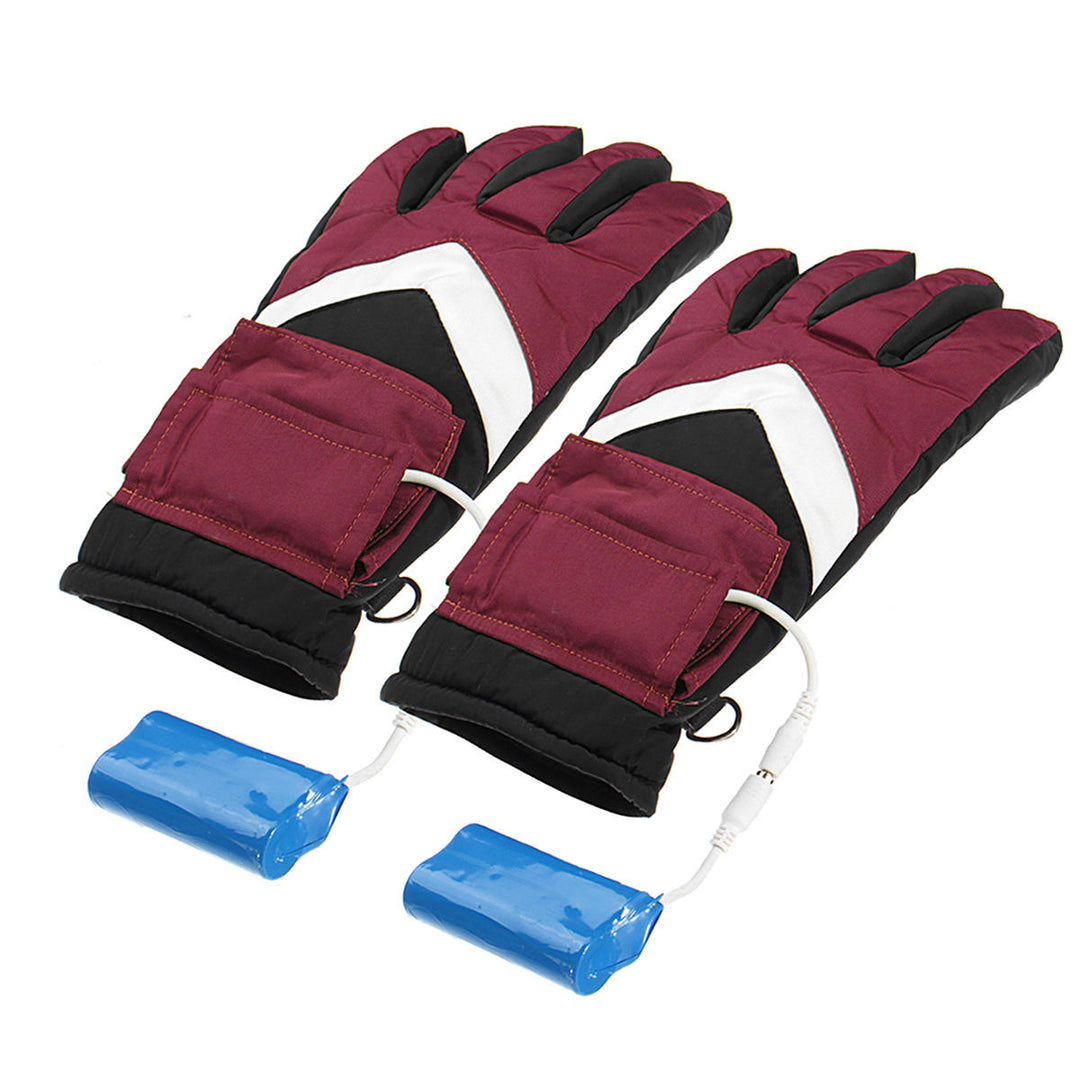 7.4V 2800mah Waterproof Battery Thermal Heated Gloves For Motorcycle Racing Winter Warmer Image 3