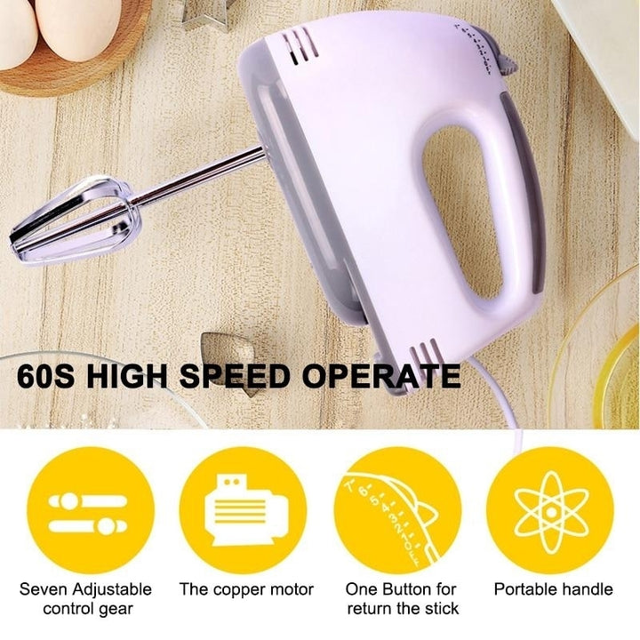 7 Speed Hand Mixer Food Blender Multi-functional Kitchen Electric Cooking Tools 220V Image 9