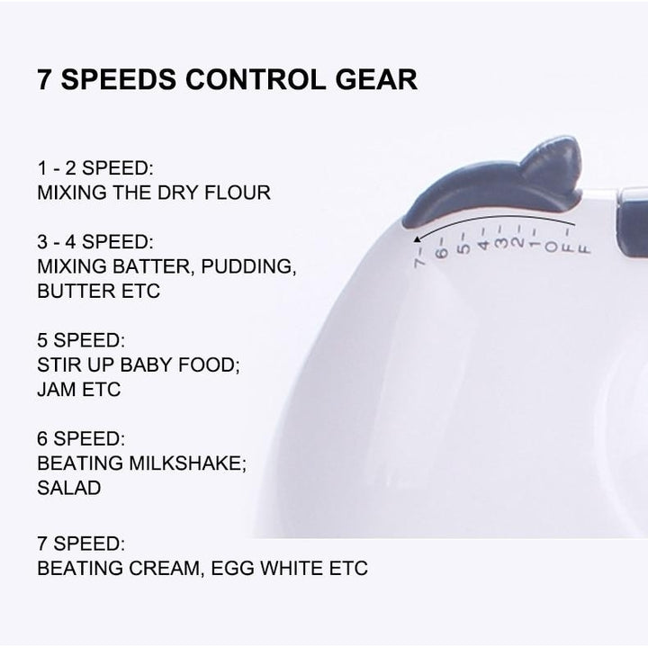7 Speed Hand Mixer Food Blender Multi-functional Kitchen Electric Cooking Tools 220V Image 11