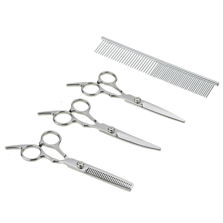 7" Professional Pet Dog Grooming Scissors Shear Hair Cutting Set Curved Tool Kit Image 8