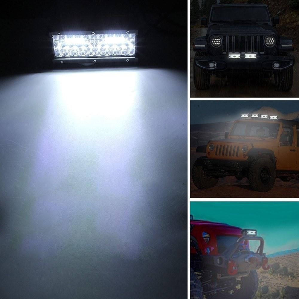 7-Inch 400-watt Driving Fog Off Road Lights Waterproof Spot Flood Combo for Pickup Truck SUV Boat 2 Pack Image 4
