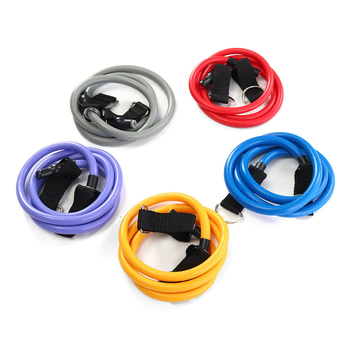 7/11/12 Pcs Fitness Resistance Bands Set Yoga Pilates Elastic Band Exercises Training Image 7