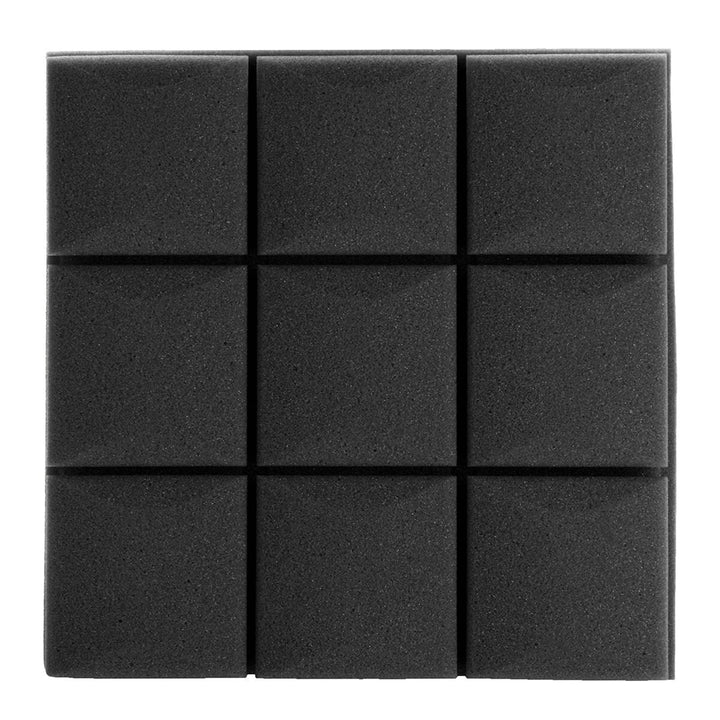 6Pcs 27x27x4 Acoustic Panels Tiles Studio Soundproofing Isolation Wedge Sponge Foam Image 1