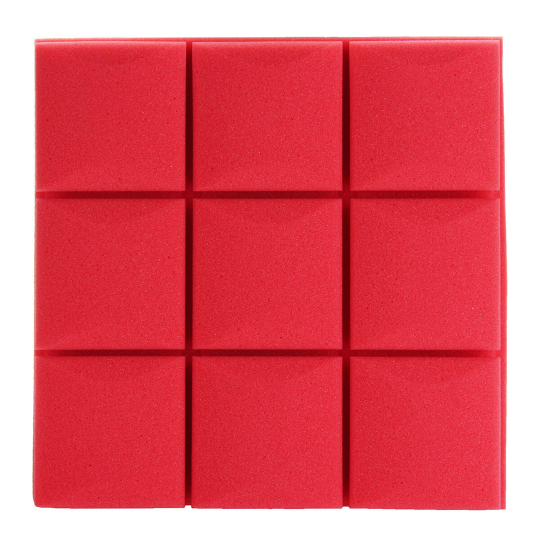 6Pcs 27x27x4 Acoustic Panels Tiles Studio Soundproofing Isolation Wedge Sponge Foam Image 10