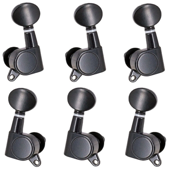 6Pcs Fully Enclosed Electric Guitar Tuning Pegs Tuners Machine Heads Replacement Button Knob Image 2