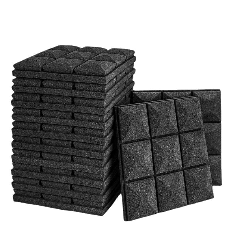 6pcs Acoustic Foam Studio Sound Proofing Isolation Panels 30x30x5cm Image 1