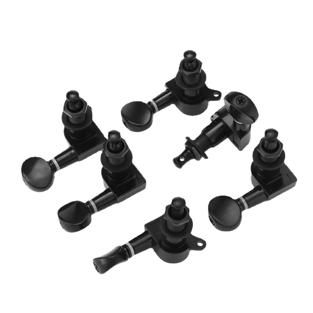 6Pcs Fully Enclosed Electric Guitar Tuning Pegs Tuners Machine Heads Replacement Button Knob Image 9
