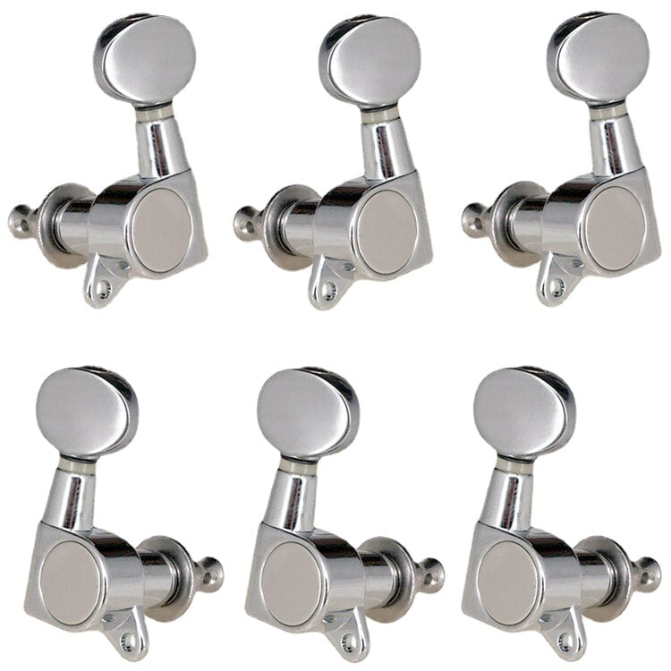 6Pcs Fully Enclosed Electric Guitar Tuning Pegs Tuners Machine Heads Replacement Button Knob Image 12