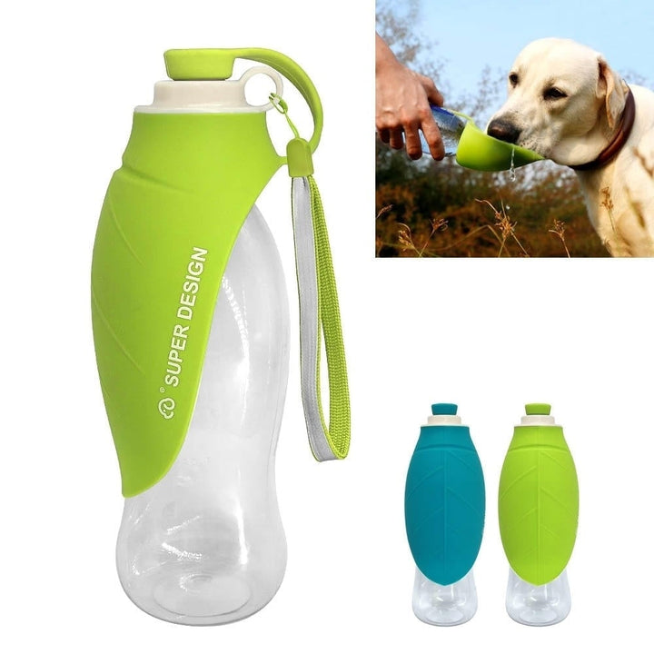 650ml Sport Portable Leaf Pet Dog Water Bottle Epandable Silicone Travel Dog Bottles Bowl For Puppy Cat DTTT Image 4