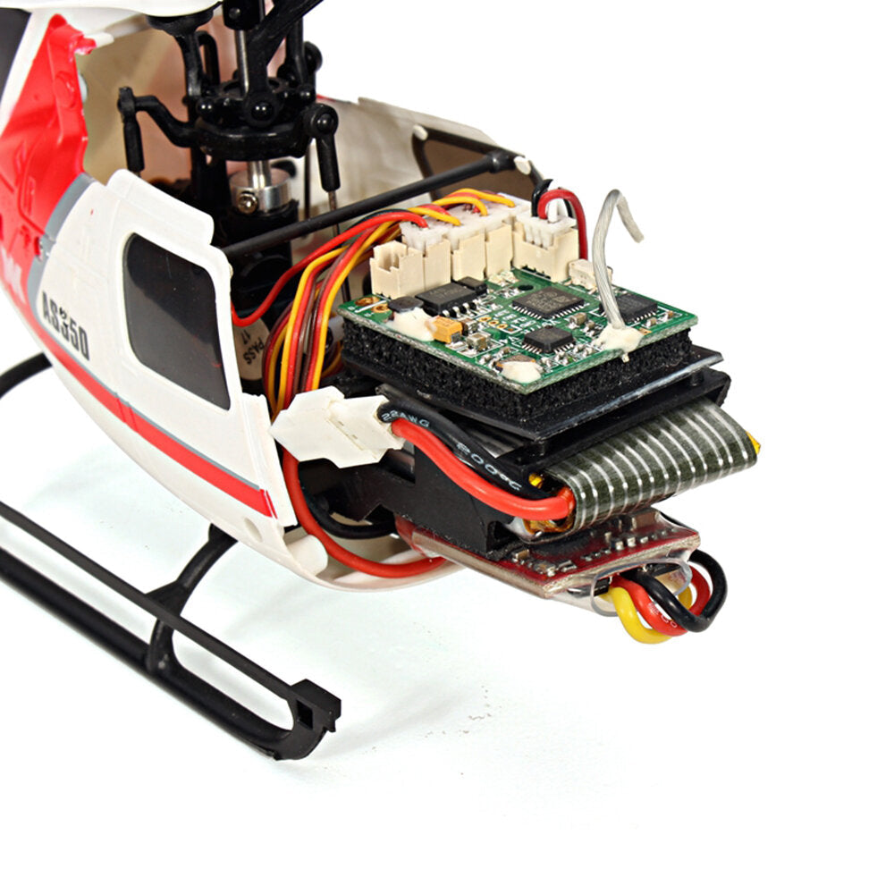 6CH Brushless 3D6G System AS350 Scale RC Helicopter Compatible with FUTAB-A S-FHSS 4PCS 3.7V 500MAH Lipo Battery Image 4