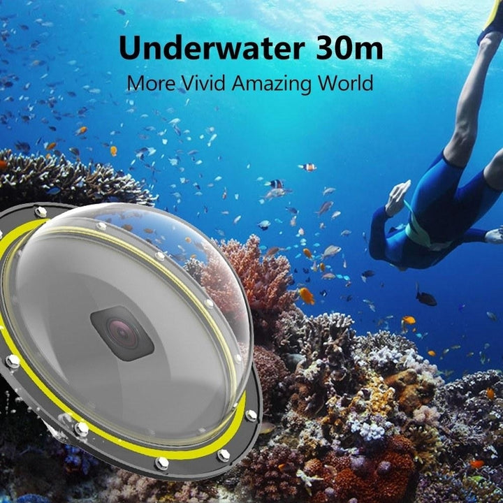 6inch Dome Port Dive Case Underwater 30m with Floating Shank Image 11