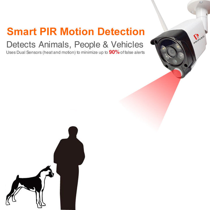 720P,1080P Full HD Human Detection PIR IP Camera WiFi Wireless Network CCTV Video Surveillance Security Camera Image 7
