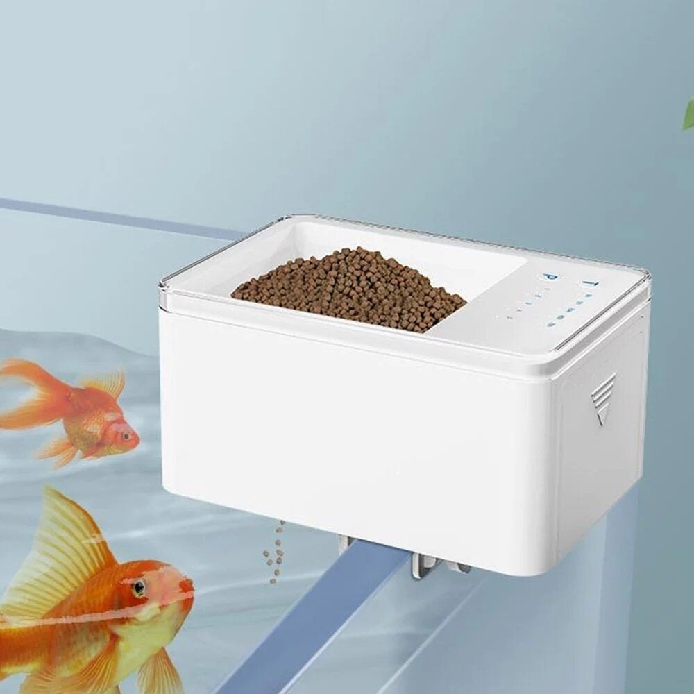 70ml Pet Feeding Fish Food Dispenser Digital Fish Feeder LED Aquarium for Fish Tank Image 3