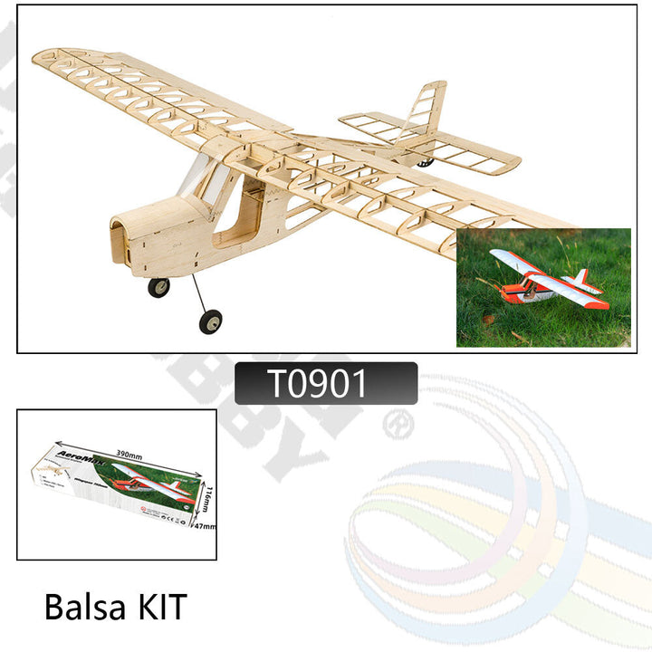 750mm Wingspan Balsa Wood RC Airplane Trainer KIT/ KIT+Power Combo Image 1