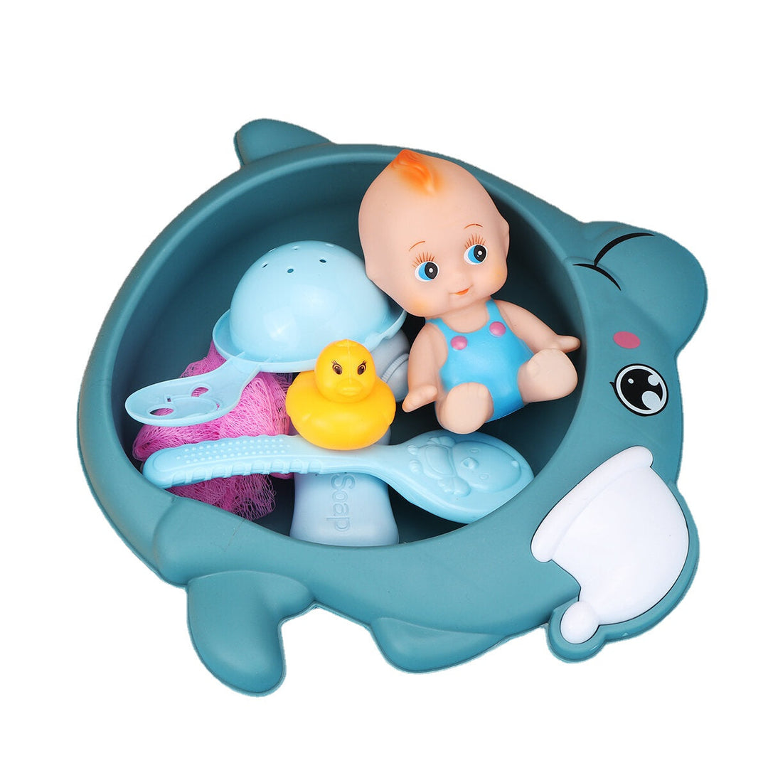 8 Pcs Baby Kids Bath Basin Doll Duck Shower Bathtub Floating Toys Image 8