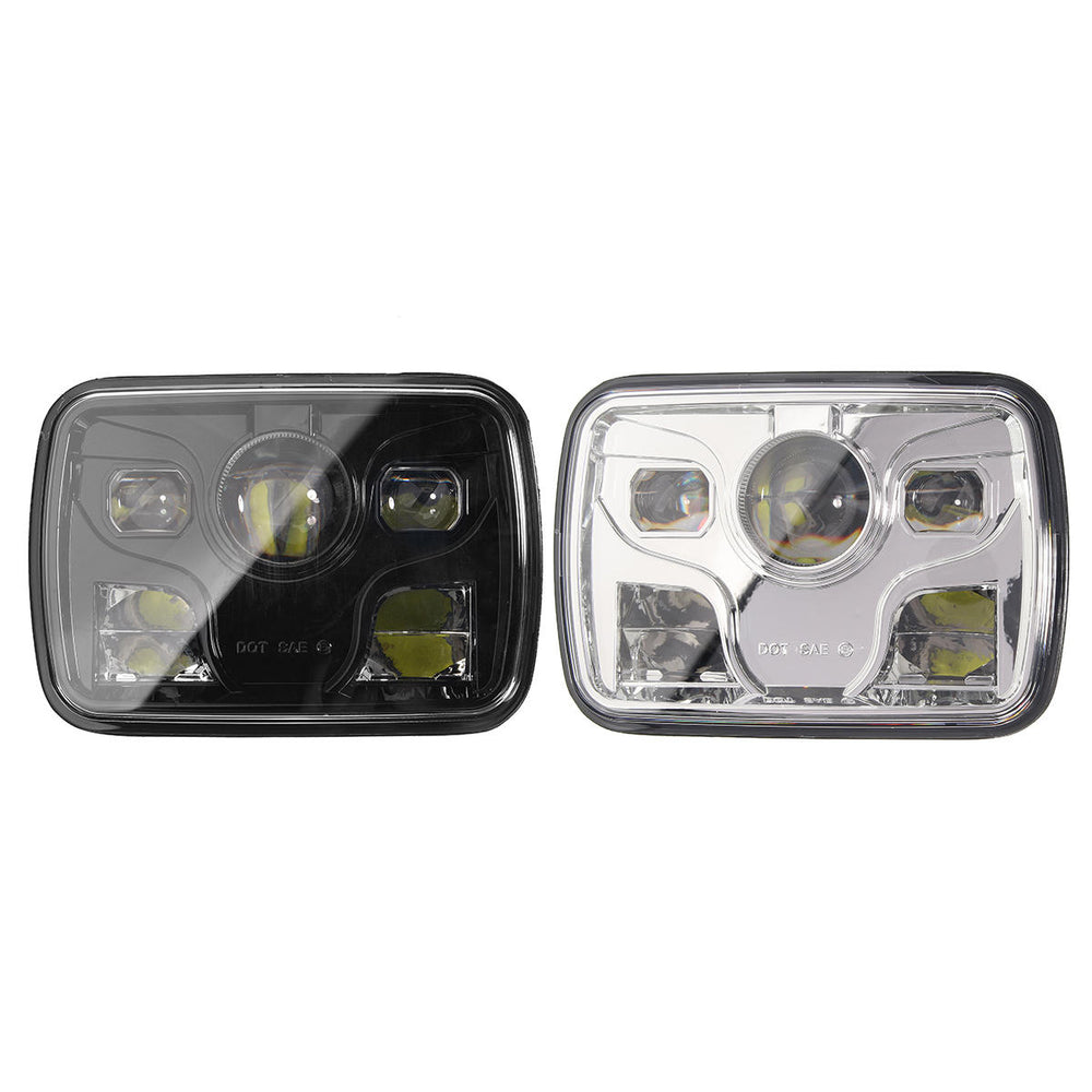 7x6inch LED DRL 32W HID Bulbs High,Low Beam Front Headlight Headlamp Assembly Image 2