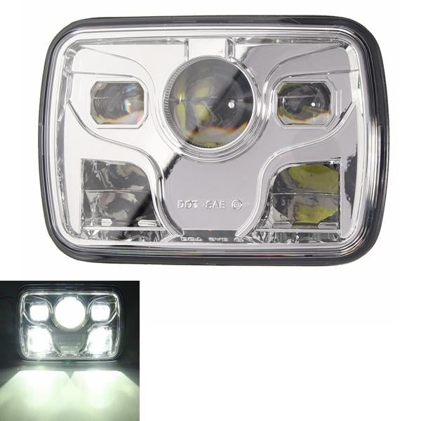 7x6inch LED DRL 32W HID Bulbs High/Low Beam Front Headlight Headlamp Assembly Image 3