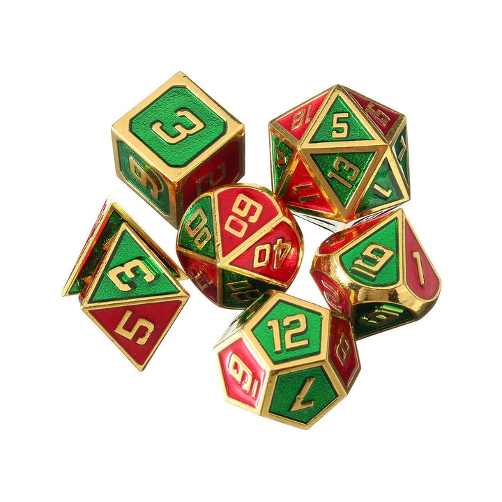 7Pcs Polyhedral Dices Set for Dungeons Dragons D20 D12 D10 D8 D6 D4 Games +Storage Pouches Bag Image 4