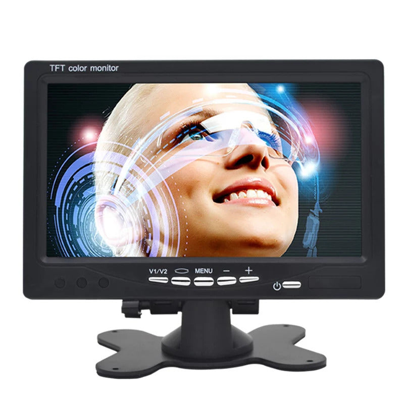 7Inch Color LCD Display 1024x600 Monitor Support HDMI+VGA+AV for PC CCTV Security Camera Bus Truck Microscope Image 1