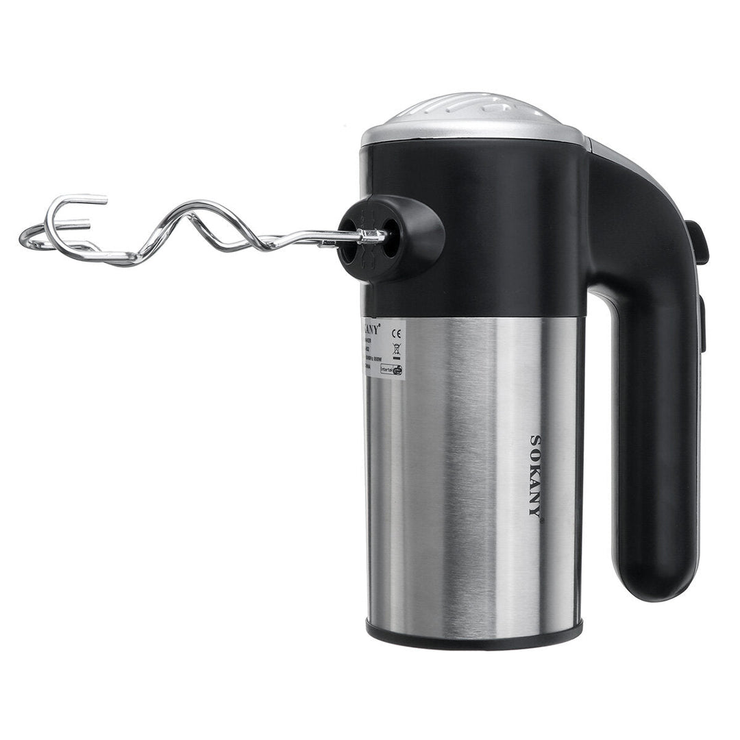 800W Kitchen Electric Hand Mixer with 5 Speeds Whisk with Egg Beater Dough Hook Image 3