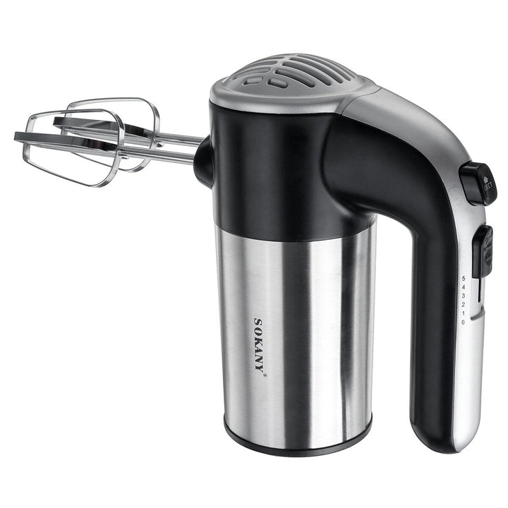 800W Kitchen Electric Hand Mixer with 5 Speeds Whisk with Egg Beater Dough Hook Image 4