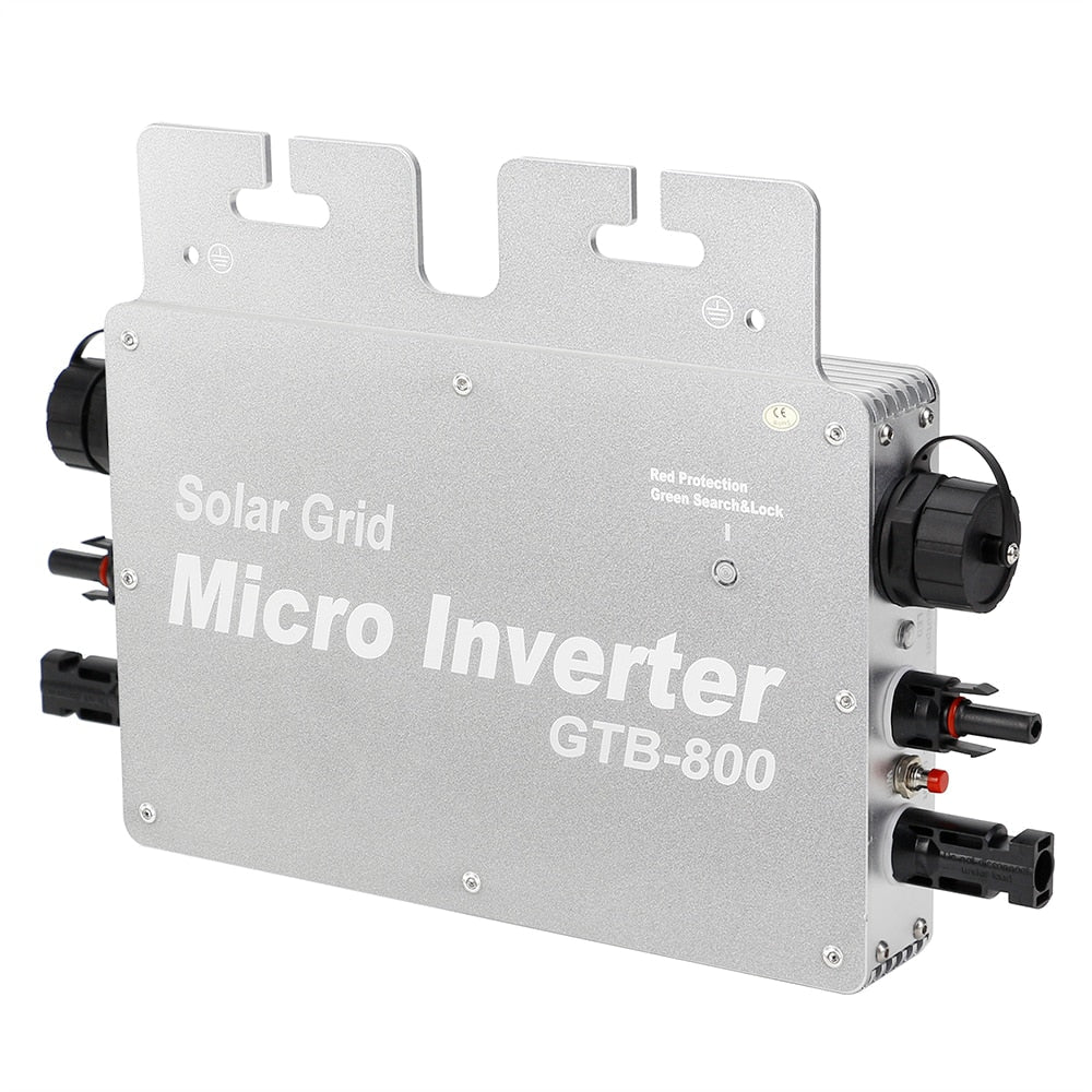 800W Grid Tie Micro Solar Inverter With Wifi Function Network Connection IP65 Waterproof 110V 230V Silver Image 1