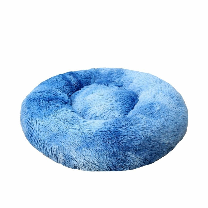 80cm Plush Fluffy Soft Pet Bed for Cats and Dogs Calming Bed Pad Soft Mat Home Image 2