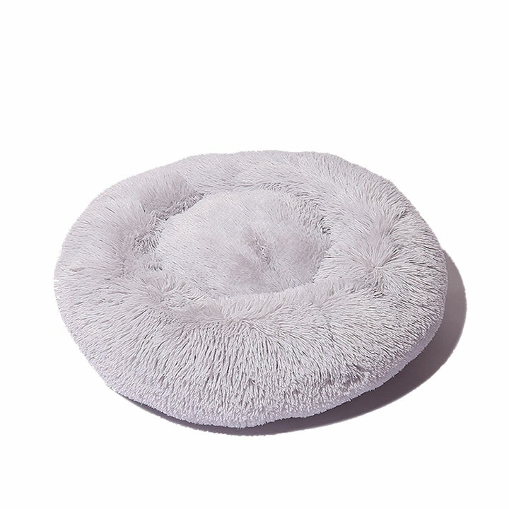 80cm Plush Fluffy Soft Pet Bed for Cats and Dogs Calming Bed Pad Soft Mat Home Image 1