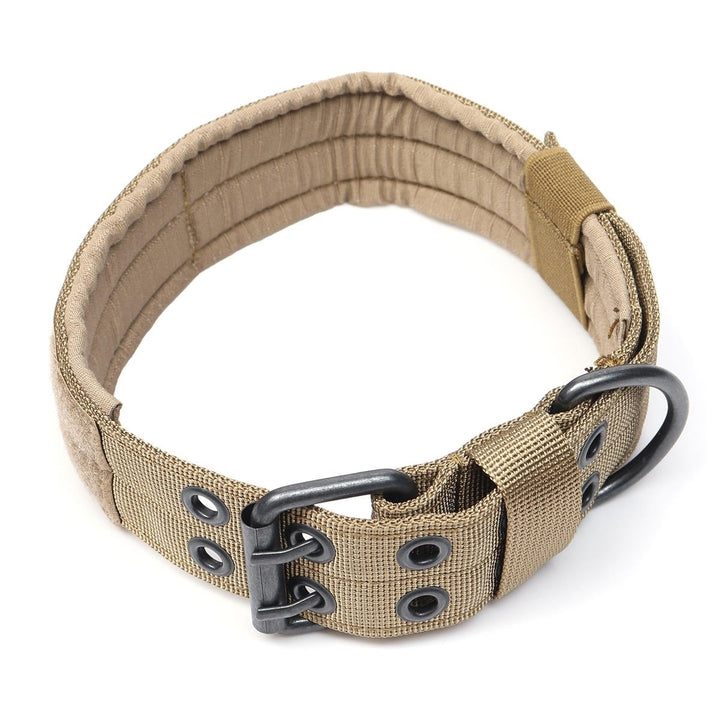 Adjustable Training Dog Collar Nylon Tactical Military With Metal D Ring Buckle Image 7