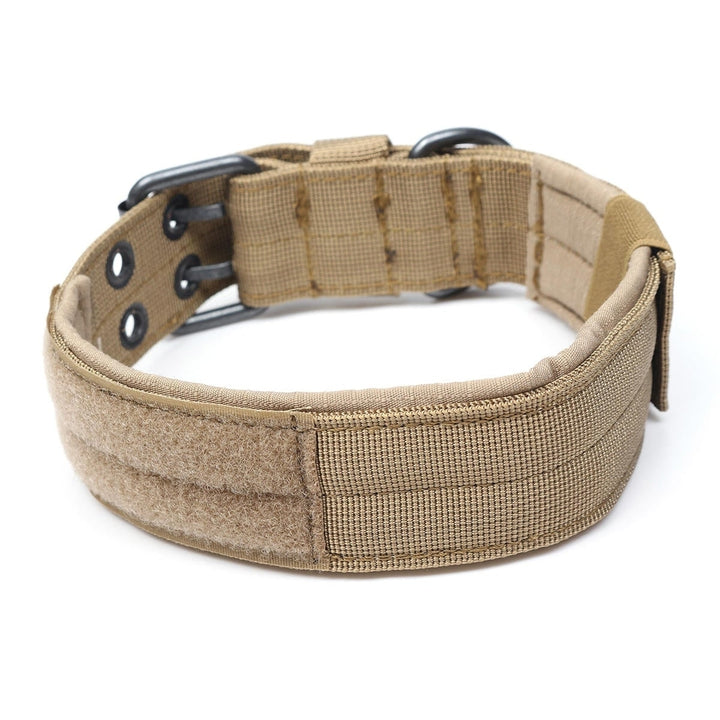 Adjustable Training Dog Collar Nylon Tactical Military With Metal D Ring Buckle Image 9