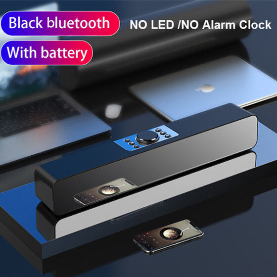 Alarm Clock bluetooth Speaker With LED Digital Display Wired Wireless Home Theater Surround Sound Bar Image 8